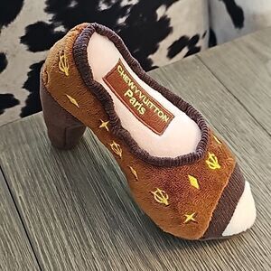New Plush Dog Toy with Squeaker High Heel Stilleto NWT